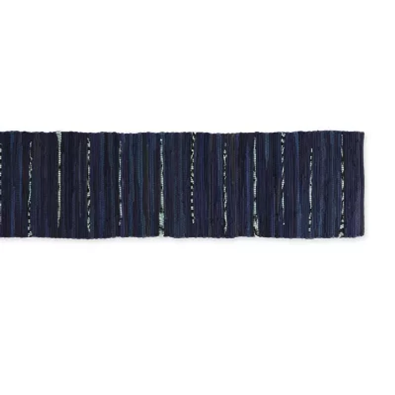 Design Imports Multi Nautical Blue Chindi Rag Runner