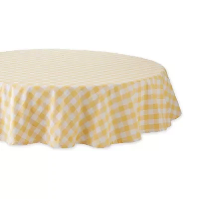 Design Imports Checkered Tabletop Tablecloth