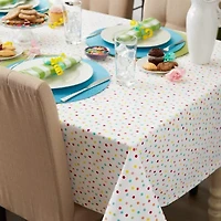Design Imports Multi Polka Dots Print Tablecloth