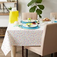 Design Imports Multi Polka Dots Print Tablecloth