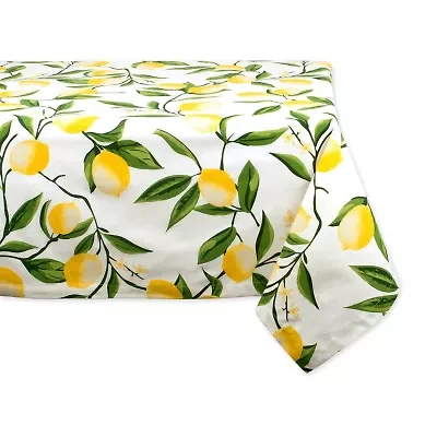 Design Imports Lemon Bliss Print Tablecloth