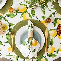Design Imports Lemon Bliss Print Tablecloth