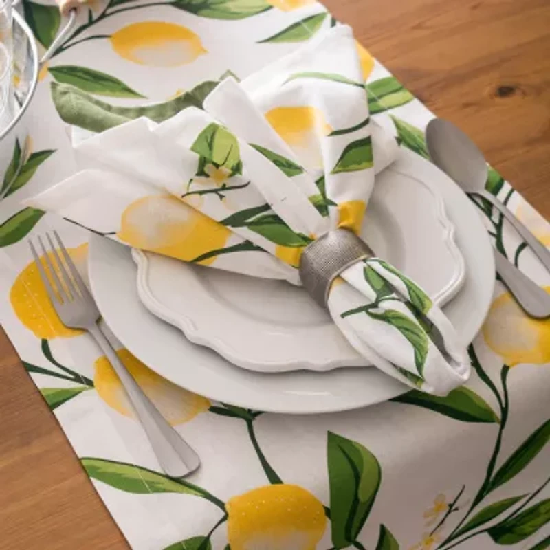 Design Imports Lemon Bliss Print Runner