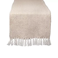 Design Imports Stone Chevron Handloom Table Runner