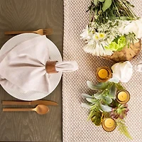 Design Imports Stone Chevron Handloom Table Runner