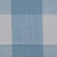 Design Imports Light Blue Buffalo Check Tablecloth