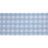 Design Imports Light Blue Buffalo Check Runner
