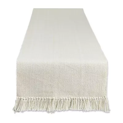 Design Imports Natural Variegated Fringe Table Runner