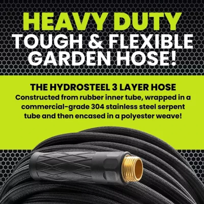 Hydro Steel Pro Heavy Duty Garden Hose