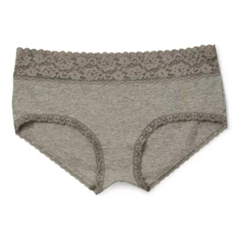 Arizona Body Cotton with Lace Boyshort Panty