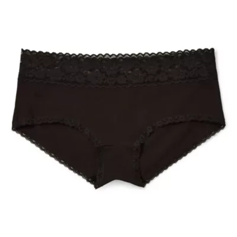 Arizona Body Cotton with Lace Boyshort Panty