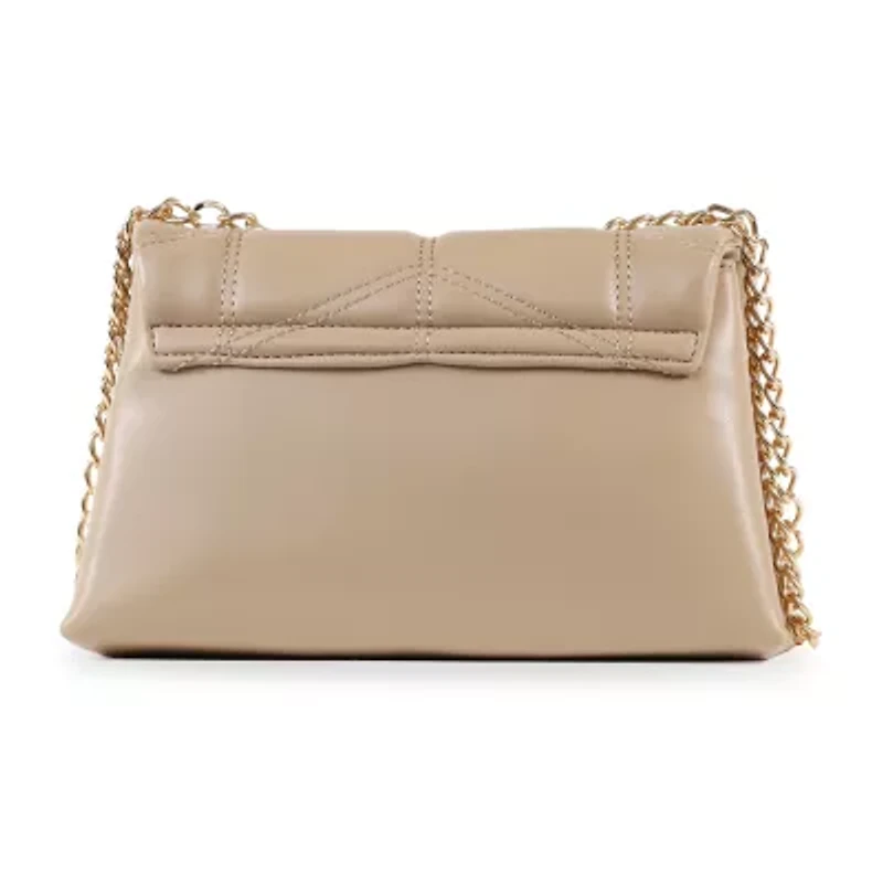 Nicole Miller Large Quilted Chain Shoulder Bag