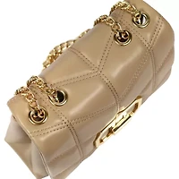 Nicole Miller Large Quilted Chain Shoulder Bag