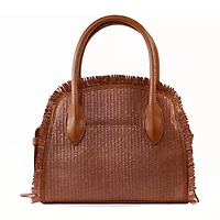 Nicole Miller Straw Satchel