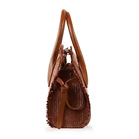 Nicole Miller Straw Satchel