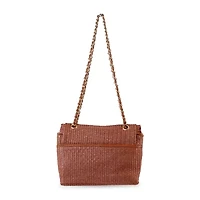 Nicole Miller Straw Shoulder Bag