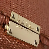 Nicole Miller Straw Shoulder Bag