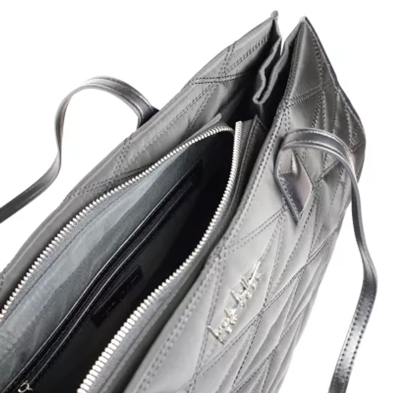 Nicole Miller Nylon Box Tote Bag