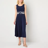 Jessica Howard Floral Womens Midi Jacket Dress