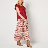 Frye and Co. Womens Midi Pleated Skirt