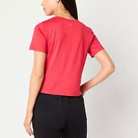 Xersion Everyday Womens Crew Neck Short Sleeve Quick Dry Active T-Shirt