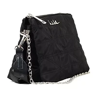 Nicole Miller Nylon Triple Compartment Crossbody Bag