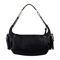Nicole Miller Nylon Zip Shoulder Bag