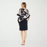 R & M Richards Womens Short Sleeve Sheath Dress