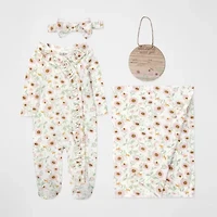 Baby Essentials Girls 4-pc. Clothing Set