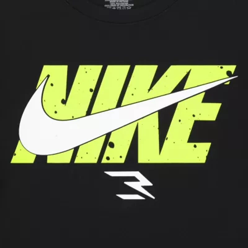 Nike 3BRAND by Russell Wilson Big Kid Boys Crew Neck Short Sleeve Regular Fit Graphic T-Shirt