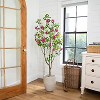 Nearly Natural 5ft Dogwood Indoor Artificial Tree