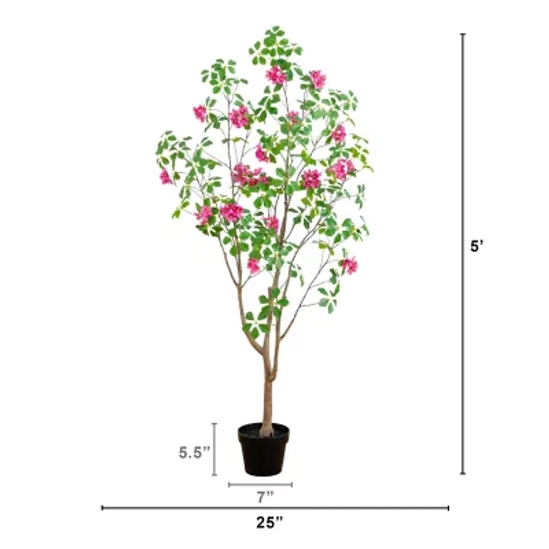 Nearly Natural 5ft Dogwood Indoor Artificial Tree