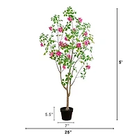 Nearly Natural 5ft Dogwood Indoor Artificial Tree