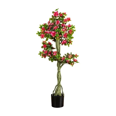 Nearly Natural 4ft Azalea Indoor Outdoor Artificial Tree