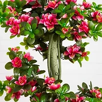 Nearly Natural 4ft Azalea Indoor Outdoor Artificial Tree
