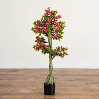 Nearly Natural 4ft Azalea Indoor Outdoor Artificial Tree