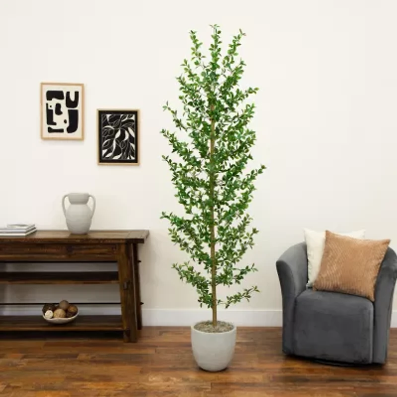 Nearly Natural 6ft Shady Lady Black Olive Indoor Artificial Tree
