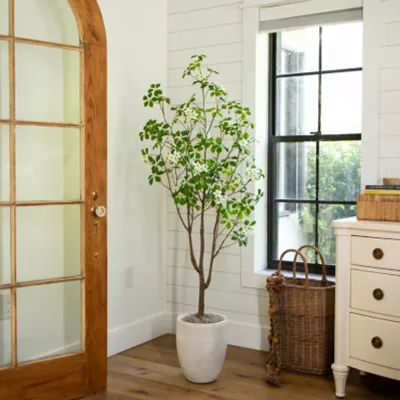 Nearly Natural 5ft Dogwood Indoor Artificial Tree