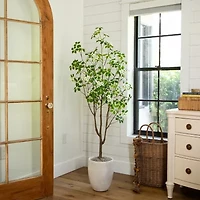 Nearly Natural 5ft Dogwood Indoor Artificial Tree