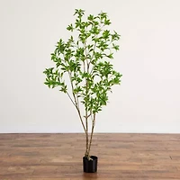 Nearly Natural 6ft Minimalist Japanese Pieris Indoor Artificial Tree