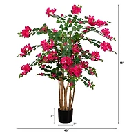 Nearly Natural 4ft Deluxe Bougainvillea Indoor Artificial Tree