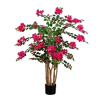 Nearly Natural 4ft Deluxe Bougainvillea Indoor Artificial Tree