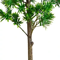 Nearly Natural 4ft Podocarpus Indoor Outdoor Artificial Tree