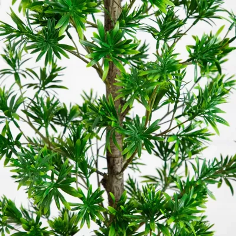 Nearly Natural 4ft Podocarpus Indoor Outdoor Artificial Tree