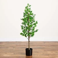 Nearly Natural 4ft Podocarpus Indoor Outdoor Artificial Tree