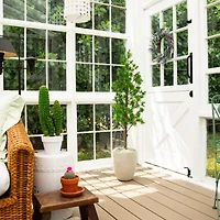 Nearly Natural 4ft Podocarpus Indoor Outdoor Artificial Tree