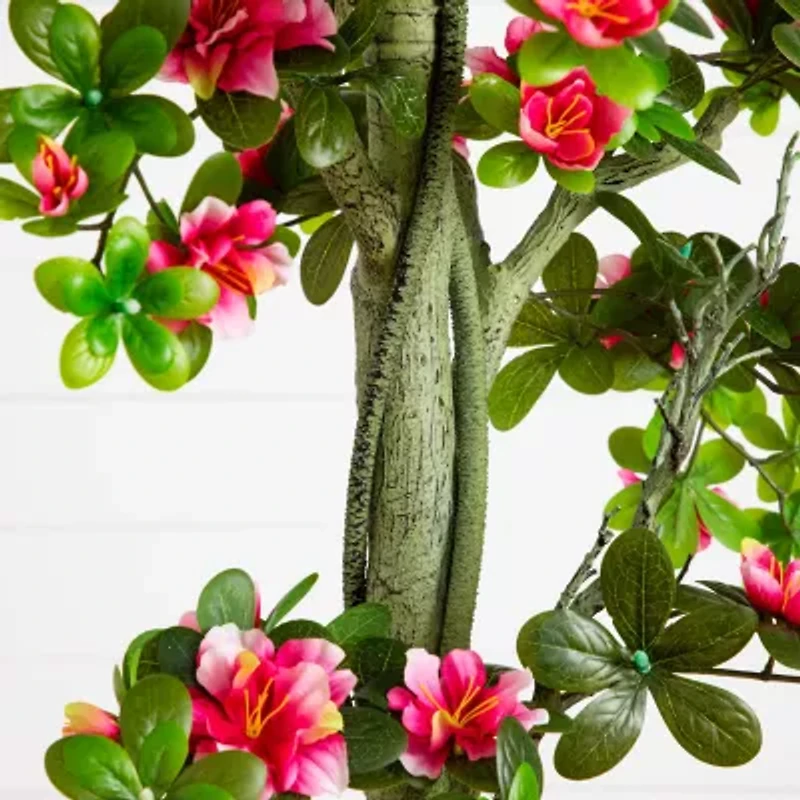 Nearly Natural 6ft Azalea Indoor Outdoor Artificial Tree