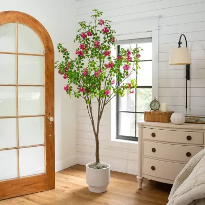 Nearly Natural 7ft Dogwood Indoor Artificial Tree