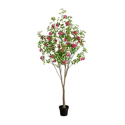 Nearly Natural 7ft Dogwood Indoor Artificial Tree