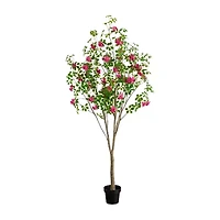 Nearly Natural 7ft Dogwood Indoor Artificial Tree